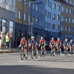 Adam Ťoupalík v první etapě silničního závodu Okolo jižních Čech na stupních vítězů