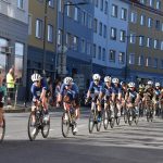 Adam Ťoupalík v první etapě silničního závodu Okolo jižních Čech na stupních vítězů