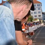 Adam Ťoupalík v první etapě silničního závodu Okolo jižních Čech na stupních vítězů