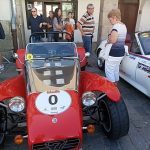 Mezinárodní rallye historických vozidel měla v sobotu zastávku v Třeboni