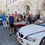 Mezinárodní rallye historických vozidel měla v sobotu zastávku v Třeboni