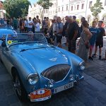 Mezinárodní rallye historických vozidel měla v sobotu zastávku v Třeboni