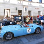 Mezinárodní rallye historických vozidel měla v sobotu zastávku v Třeboni