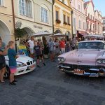 Mezinárodní rallye historických vozidel měla v sobotu zastávku v Třeboni