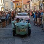 Mezinárodní rallye historických vozidel měla v sobotu zastávku v Třeboni
