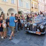 Mezinárodní rallye historických vozidel měla v sobotu zastávku v Třeboni