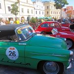Mezinárodní rallye historických vozidel měla v sobotu zastávku v Třeboni