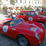 Mezinárodní rallye historických vozidel měla v sobotu zastávku v Třeboni