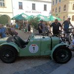 Mezinárodní rallye historických vozidel měla v sobotu zastávku v Třeboni