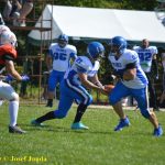 VIDEO: Tábor hostil turnaj v americkém fotbalu Summer Games. Domácí Foxes se utkali s týmy z vyšší soutěže