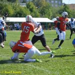 VIDEO: Tábor hostil turnaj v americkém fotbalu Summer Games. Domácí Foxes se utkali s týmy z vyšší soutěže