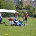 VIDEO: Tábor hostil turnaj v americkém fotbalu Summer Games. Domácí Foxes se utkali s týmy z vyšší soutěže