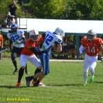 VIDEO: Tábor hostil turnaj v americkém fotbalu Summer Games. Domácí Foxes se utkali s týmy z vyšší soutěže