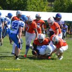 VIDEO: Tábor hostil turnaj v americkém fotbalu Summer Games. Domácí Foxes se utkali s týmy z vyšší soutěže