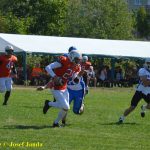 VIDEO: Tábor hostil turnaj v americkém fotbalu Summer Games. Domácí Foxes se utkali s týmy z vyšší soutěže