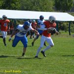 VIDEO: Tábor hostil turnaj v americkém fotbalu Summer Games. Domácí Foxes se utkali s týmy z vyšší soutěže