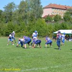 VIDEO: Tábor hostil turnaj v americkém fotbalu Summer Games. Domácí Foxes se utkali s týmy z vyšší soutěže