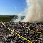 Hasiči likvidovali požár na skládce komunálního odpadu v Želči