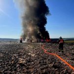 Hasiči likvidovali požár na skládce komunálního odpadu v Želči