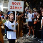 Táborem prošel kostýmovaný průvod s Janem Žižkou na koni. Lékař převzal Cenu města