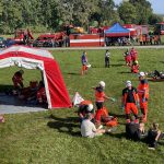 Hromadné neštěstí na železničním přejezdu. Složky IZS prověřily při cvičení spolupráci a postupy při mimořádné události