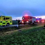 U Chýnova boural v pondělí odpoledne autobus. Čtyři cestující se zranili