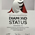 Zdravotnická záchranná služba Jihočeského kraje získala mezinárodní ocenění za péči o pacienty s mrtvicí