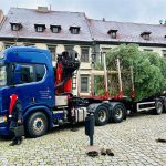 Vánoční strom už dorazil i na prachatické náměstí