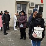 Odboráři v nemocnici protestovali s transparentem Česká republika na 1. místě