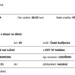 Dálnice D3 ve směru na České Budějovice je po nehodě kamionu uzavřena