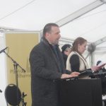 Slavnostního otevření památníku v Letech se zúčastnili i prezident a premiér