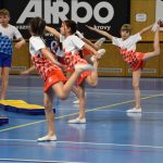 Zaplněná sportovní hala v Milevsku sledovala ukázky sletových skladeb. Sokolská akademie i letos nadchla publikum
