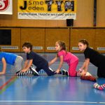 Zaplněná sportovní hala v Milevsku sledovala ukázky sletových skladeb. Sokolská akademie i letos nadchla publikum