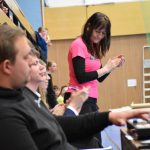 Zaplněná sportovní hala v Milevsku sledovala ukázky sletových skladeb. Sokolská akademie i letos nadchla publikum