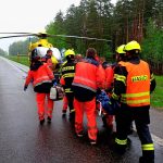 Po nehodě na Jindřichohradecku transportoval do nemocnice vážně zraněnou ženu vrtulník