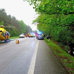 Po nehodě na Jindřichohradecku transportoval do nemocnice vážně zraněnou ženu vrtulník