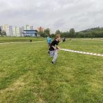 Účastníky akce Slavata triatlon tour potrápil nepříjemný déšť. Děti si na Komoře alespoň zaběhaly