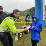 Účastníky akce Slavata triatlon tour potrápil nepříjemný déšť. Děti si na Komoře alespoň zaběhaly