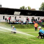 Požární útok nejlépe zvládli dobrovolní hasiči z Jaronic a získali pohár města Rudolfova