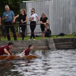 Božetická neckyáda stále populární. Diváci se dočkali pádů do vody i necek ala Titanic