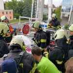 Hasiči cvičili zásah na neonatologii v českobudějovické nemocnici
