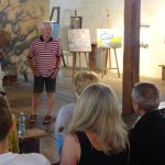 Šestka z jihu. Jihočeští tvůrci vystavují v Želči. Klavírista zahrál několik hitů