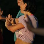 Zumba na koupališti je stále oblíbenější. Energická lekce s Vendulou Kořínkovou přilákala nadšence