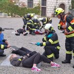 Na jindřichohradeckém zámku se konalo taktické cvičení policistů, záchranářů a hasičů