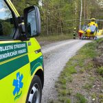 Záchranáři vyjížděli k nehodám motorkářů. Do Třeboně letěl vrtulník