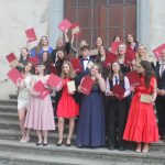 Studenti se loučili s milevským gymnáziem v Latinské škole kláštera