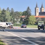 Vážná nehoda v Milevsku. Na místě zasahují hasiči, policisté i záchranáři