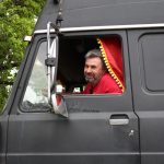 Veteráni se sjeli do Moravče, déšť je neodradil. Zaznělo i vyznání Trabantům