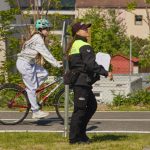 Žáci základních škol předvedli na budějovickém opraveném dopravním hřišti, jak znají předpisy