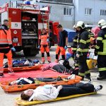 Na zimním stadionu v Písku unikal čpavek. Taktické cvičení prověřilo činnost záchranných složek při mimořádné události